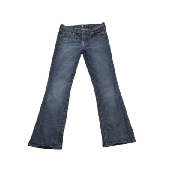 7 For All Mankind Low Rise Bootcut Jeans - Picture 2 of 5